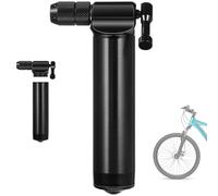 Texvora Inflador portátil de CO2, mini bomba de neumáticos para válvula Schrader, inflado rápido de neumáticos con cartuchos de CO2 de 12G/16G/20G/25G (no incluidos)