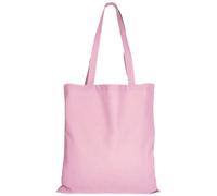 TEXXILLA 10 unidades, 25 unidades, 100 unidades, 28 colores, con dos asas largas, 38 x 42 cm, bolsa de yute, sin imprimir, color: rosa, tamaño: 10 unidades