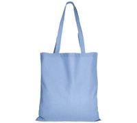 TEXXILLA 10 unidades, 25 unidades, 100 unidades, 28 colores, con dos asas largas, 38 x 42 cm, bolsa de yute, sin imprimir, color: azul cielo, tamaño: 10 unidades