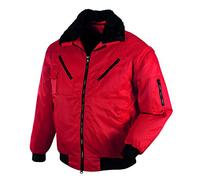 Texxor 4172 - Chaqueta de trabajo pilotos oslo con mangas desmontables, m, rojo,