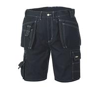Texxor 4341 - Pantalones cortos de lona"bermudas", pantalones de trabajo a corto/ocupación, tamaño 56, negro,