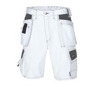 Texxor 4344 - Pantalones cortos de lona "bermudas", pantalones de trabajo a corto/ocupación, tamaño 50, blanco /