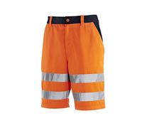 teXXor 4345 - 54 "Erie alta visibility-short, Naranja/Azul Marino, Tamaño 54