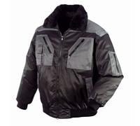 teXXor Chaqueta de piloto Oslo negro/antracitait 5XL
