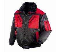 teXXor Chaqueta de piloto Oslo negro/rojo 3XL