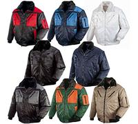 texxor Chaqueta de trabajo de piloto 4 en 1, color negro, talla 5XL