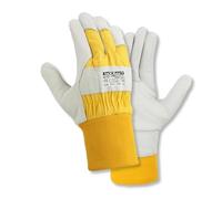 TeXXor Himalaya II - Guantes de invierno (12 pares, piel, talla XXL/11), color amarillo