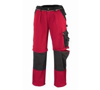teXXor Pantalón de lona 2 en 1 Tobago rojo/negro 56