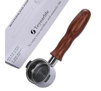 Teyearlife Portafiltro sin fondo de 51 mm con 2 orejas para Delonghi ECP3120 3220 3420 3620 33.21 35.31 36.31/BCO420 430 432/EC152 155 156 200 221 235 260 y 3 30 702