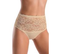 Teyli Bragas de Cintura Alta con Encaje - Elegantes, cómodas y con Estilo, Que realzan la Silueta Femenina.Beige 5XL