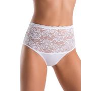 Teyli Bragas de Cintura Alta con Encaje - Elegantes, cómodas y con Estilo, Que realzan la Silueta Femenina.Blanco L
