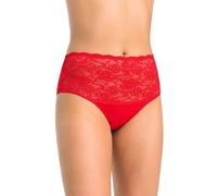 Teyli Bragas de Cintura Alta con Encaje - Elegantes, cómodas y con Estilo, Que realzan la Silueta Femenina.Rojo M