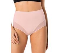 Teyli Bragas de Mujer de algodón con Inserciones de Malla - Bragas clásicas y de Talle Alto para Mujer. Rosa XL