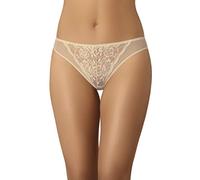 Teyli Bragas de Mujer de Malla con Detalles de Encaje - Ropa Interior Femenina Elegante y cómoda. Beige L