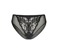 Teyli Bragas de Mujer de Malla con Detalles de Encaje - Ropa Interior Femenina Elegante y cómoda. Negro XXL