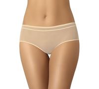 Teyli Bragas de Mujer de Malla - Ropa Interior Femenina - Bragas clásicas de Mujer. Beige S