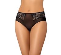 Teyli Braguitas de Malla con Detalles de Encaje - Combinación Estilizada de Sensualidad, Comodidad y Corte Clásico para Mujeres.Negro XXL