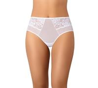 Teyli Braguitas de Malla con Detalles de Encaje - Combinación Estilizada de Sensualidad, Comodidad y Corte Clásico para Mujeres.Blanco XXL