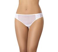 Teyli Braguitas Mujer de Corte Clásico Cómodas -Transpirables y Elásticas - Confeccionadas en Malla Transparente con Delicada Inserción de Encaje - Ropa Interior de Mujer