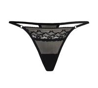 Teyli Erori Tanga de Hilo, Negro, XXL Grande para Mujer