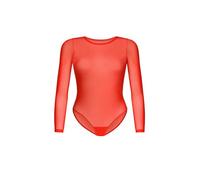 Teyli - elegante body de malla con mangas largas y corte clásico tipo slip, que realza la silueta y aporta estilo a cualquier look.Rojo M