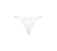 Teyli Mendi Tanga de Hilo, Weiß, S-M De Las Mujeres