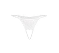 Teyli Ouvert Tanga - Tanga Ouvert - lencería Femenina Abierta con Encaje. Blanco S/M