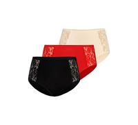 TEYLI Panti 'Loren' crema / rojo / negro L EUR