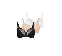 TEYLI Sujetador 'Anastasia' beige / negro / blanco 70xD EUR