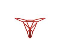 Teyli Tanga Abierta para Mujer con Tiras Transpirable Y Elástica Cómoda De Llevar Y Que Se Adapta A La Silueta para Ocasiones Especiales.Rojo XXL
