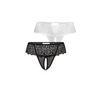 TEYLI Tanga 'Rossu' negro / blanco L-XL EUR