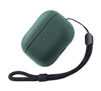 Teyomi Funda Compatible con AirPods Pro 2ª generación, Diseño de Textura Funda para Apple Airpods Pro 2 con Correa de Mano, TPU para airpods Pro 2 Case (Verde Oscuro)