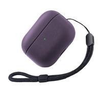 Teyomi Funda Compatible con AirPods Pro 3 con Correa de Mano, Funda Protectora para Apple Airpods Pro 3, Diseño de Textura, para Airpods Pro 3 Case Cover (Morado)