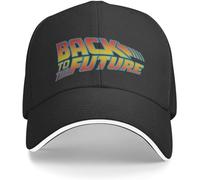 TeysHa Sombrero para el Sol Moda al Aire Libre Retro Regreso al Futuro Gorra de béisbol Hombres Mujeres Personalizado Ajustable Unisex Marty Mcfly Hill Valley Papá Sombrero Regalo al Aire Libre