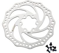 Teyssor Rotor de freno de disco de bicicleta de 140 mm 160 mm 180 mm 203 mm con 6 pernos para bicicleta de carretera bicicleta de montaña BMX MTB