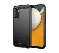 TEYYOS Funda Fibra para Samsung Galaxy A15 5G/4G, Carcasa Silicona TPU Case con Antigolpes Parachoque, Robusta Estuche Cover Caso - Negro