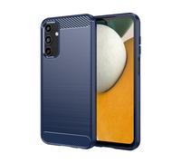TEYYOS Funda Fibra para Samsung Galaxy A15 5G/4G, Carcasa Silicona TPU Case con Antigolpes Parachoque, Robusta Estuche Cover Caso - Azul