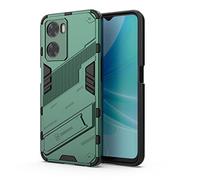 TEYYOS Funda para el OPPO A57 4G/OPPO A57s, TPU+PC Carcasa Antigolpe Shell con Soporte, Heavy Duty Armor Protection Case - Verde