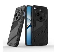 TEYYOS Funda para el OPPO Find X8, TPU+PC Carcasa Antigolpe Shell con Soporte, Heavy Duty Armor Protection Case - Negro
