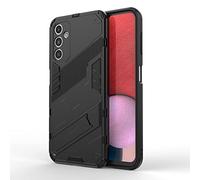 TEYYOS Funda para el Samsung Galaxy A14 5G, TPU+PC Carcasa Antigolpe Shell con Soporte, Heavy Duty Armor Protection Case - Negro