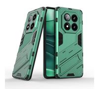 TEYYOS Funda para el Xiaomi Redmi Note 14 Pro 5G/Poco X7 5G, TPU+PC Carcasa Antigolpe Shell con Soporte, Heavy Duty Armor Protection Case - Verde