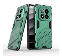 TEYYOS Funda para el Xiaomi Redmi Note 14 Pro Plus 5G/Note 14 Pro+, TPU+PC Carcasa Antigolpe Shell con Soporte, Heavy Duty Armor Protection Case - Verde