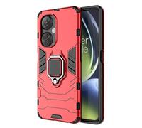 TEYYOS Funda para OnePlus Nord CE 3 Lite, Carcasa TPU/PC Hybrid Case con 360° Soporte, Robusta Silicona Estuche, Antigolpes Cover Caso Rojo