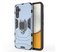 TEYYOS Funda para Samsung Galaxy A34 5G, Carcasa TPU/PC Hybrid Case con 360° Soporte, Robusta Silicona Estuche, Antigolpes Cover Caso Azul