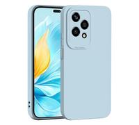 TEYYOS Funda Suave Silicone para Honor 200 Lite 5G, Diseño de Protección para Lentes de Cámara, Antichoque, Antigolpes, Antihuellas Case Cover Protectora de Silicona TPU, Azul Claro
