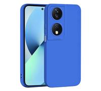 TEYYOS Funda Suave Silicone para Honor 90 Smart 5G/Honor X7b, Diseño de Protección para Lentes de Cámara, Antichoque, Antigolpes, Antihuellas Case Cover Protectora de Silicona TPU, Azul Oscuro