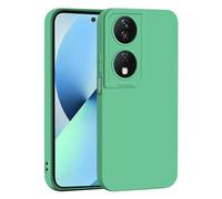 TEYYOS Funda Suave Silicone para Honor 90 Smart 5G/Honor X7b, Diseño de Protección para Lentes de Cámara, Antichoque, Antigolpes, Antihuellas Case Cover Protectora de Silicona TPU, Verde