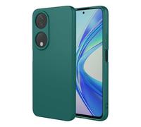 TEYYOS Funda Suave Silicone para Honor 90 Smart 5G, Premium Silicona Líquida Carcasa, Tres Capas Anti-Choques Ultradelgado Protección Case Cover, Verde Oscuro
