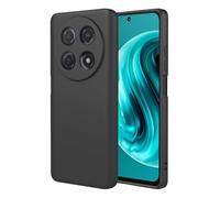 TEYYOS Funda Suave Silicone para Huawei Nova 12i, Premium Silicona Líquida Carcasa, Tres Capas Anti-Choques Ultradelgado Protección Case Cover, Negro