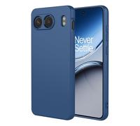 TEYYOS Funda Suave Silicone para OnePlus Nord 4 5G, Premium Silicona Líquida Carcasa, Tres Capas Anti-Choques Ultradelgado Protección Case Cover, Azul